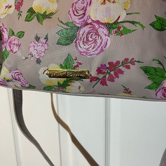 Betsey Johnson Synthetic Satchel/shoulder bag Floral&Pearl large pink bow accent - Picture 4 of 12